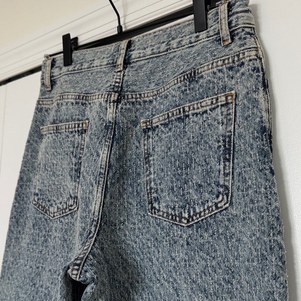 Zara Women's Wide Leg Loose Blue Jeans